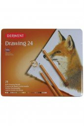 Derwent Drawing Pencil 24'lü Teneke Kutu (Çizim Kalemi) - 1