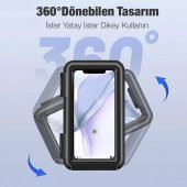 Coofbe Su Geçirmez Full Koruma Aynaya Takılan Motosiklet Telefon Tutucu Dikiz Aynası Motosiklet Tutucu - 5