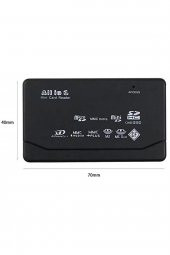 4296 Usb Hub Micro Sd Xd Mmc Ms Cf Tf Mini M2 Combo Kart Okuyucu - 3