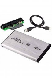 2.5 Inç Sata Harddisk Kutusu - Sata Hdd Hard Disk Kutu Gri - Kılıflı - 2