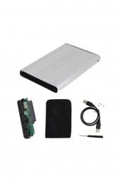 2.5 Inç Sata Harddisk Kutusu - Sata Hdd Hard Disk Kutu Gri - Kılıflı - 3
