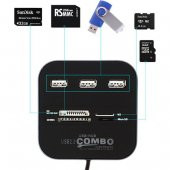 Kuvars Usb Kart Okuyucu 3 Port Usb Hub Çoğaltıcı Çoklayıcı - 3