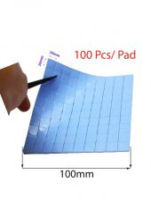0.5Mm x 100 x 100Mm Chipset Soğutucu Termal Pad Ped 10 x 10Mm Kesilmiş - 1