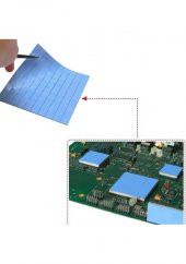 0.5Mm x 100 x 100Mm Chipset Soğutucu Termal Pad Ped 10 x 10Mm Kesilmiş - 2
