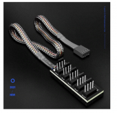 5 Port 4 Pin Fan Çoklayıcı Kablo - 4 Pin PWM Fan Kontrol Kablosu - 2