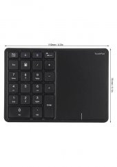 Bt14 Kablosuz 2.4g Wireless Bluetooth Numerik Klavye Dokunmatik Touchpad Sayısal Tuş Takımı - 1