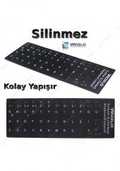 Türkçe Q Klavye Etiketi Laptop Pc Sticker Keyboard Sticker - 1