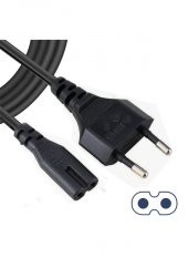 Teyp Fiş - Notebook Adaptör Power Kablosu 2 Pin - 1.5 Metre - 1