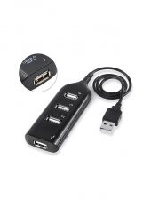 4 Port USB Hub USB 2.0 Çoklayıcı Siyah - 1