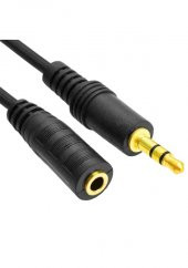 1 8M Aux Stereo 3.5Mm Ses Kulaklık Hoparlör Uzatma Kablosu - 1