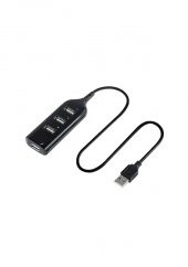 4 Port USB Hub USB 2.0 Çoklayıcı Siyah - 3