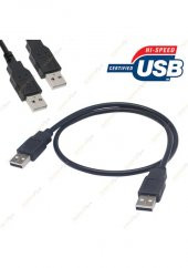60Cm Usb Erkek Erkek Kablo - Iki Ucu Usb Kısa Kablo - 2