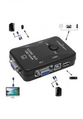 2 Port Usb Kvm Switch 2 Pc Kasa Tek Kontrol - 2
