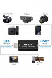 Hdmı 1080p Video Capture Kart Hdmi Çevirici Dönüştürücü Adaptör - 3