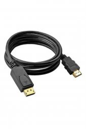 Displayport To Hdmi Kablo Dp Dönüştürücü - 1.8m - Altın Uçlu - 2