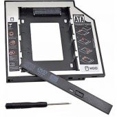 Hard Disk HDD SSD Kızak Sata 12.7 mm Caddy Kızak 2. Hard Disk Takma Aparatı Adaptörü - 1