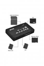 Usb Çoklu Kart Okuyucu Hub Micro Sd Xd Mmc Ms Cf Tf Mini M2 Combo - 2