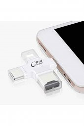 4419 Lightning Type C 3.1 Micro Usb Tf Kart Okuyucu Iphone Otg Çevirici Uyumlu - 3