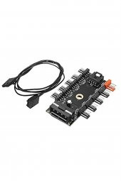 4337 10 Port Fan Çoklayıcı Y Pwm Splitter 4 Pin 12v Switch Power Güç Ide Çoğaltıcı - 1