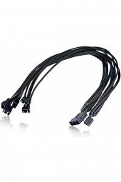 4354 Flexa P5 5 Port Çıkışlı Pwm Fan Çoklayıcı Çoğaltıcı 4 2 Pin Splitter Kablosu - 1