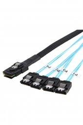 4352 Mini Sas Sff-8087 36 Pin To 4 Port Sata 7p Çevirici Çoklayıcı Kablo - 1