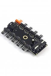 4337 10 Port Fan Çoklayıcı Y Pwm Splitter 4 Pin 12v Switch Power Güç Ide Çoğaltıcı - 3