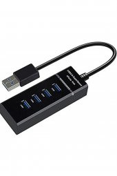 4360 4 Port Usb 3.0 Hub Switch Çoklayıcı Çoğaltıcı Adaptör - 1