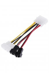 4475 Fan Çoklayıcı Kablosu Splitter 4 Pin Switch 3 Pin 3 Port - 1