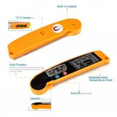 Mutfak Termometresi Yoğurt Mama Süt Et Yemek Katlanır Dijital Termometre - 2