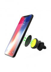 Araç Içi Telefon Tutucu Havalandırma Manyetik Hareketli - Siyah (533635673) - 2