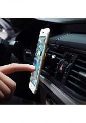 Araç Içi Telefon Tutucu Havalandırma Manyetik Hareketli - Siyah (533635673) - 3