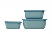 Mepal Set Cirqula Rectangular 3 Parça Saklama Kabı (500+1000+2000) - 6