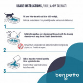 BENPETTO A250 Aktif Karbon Granüllü 10 Lt Kedi Kumu / Cat Litter - 7