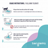 BENPETTO B250 Bebek Pudrası Parfümlü  10 Lt Kedi Kumu / Cat Litter - 7