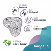 BENPETTO AB250  Aktif Karbon & Bebek Pudrası Parfümlü  2'Li 2X10 20 Lt Topaklanan Kedi Kumu / Cat Litter - 6