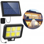 Güneş Enerjili Solar Şarjlı Bahçe Aydınlatma 3 Modlu Duvar Lambası Kamp Feneri - 1