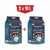 BENPETTO  AA250  Aktif Karbon Granüllü  2'Li 2x10 20 Lt Topaklanan Kedi Kumu / Cat Litter - 1