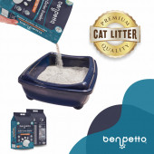 BENPETTO  AA250  Aktif Karbon Granüllü  2'Li 2x10 20 Lt Topaklanan Kedi Kumu / Cat Litter - 3