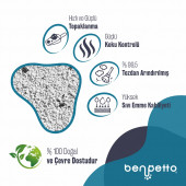 BENPETTO  AA250  Aktif Karbon Granüllü  2'Li 2x10 20 Lt Topaklanan Kedi Kumu / Cat Litter - 6