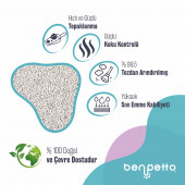 BENPETTO BB250 Bebek Pudrası Parfümlü  2'Li 2x10 20 Lt Topaklanan Kedi Kumu / Cat Litter - 6