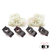 BMW X5 E53 2000-2006 51338254911 51338254781 İçin Ön Sağ veya Sol Kapı Cam Kriko Tamir Klips Seti thumbnail 1