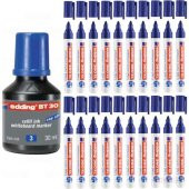 EDDING BEYAZ TAHTA KL CAPOFF MAVI 20 LI 360KLK2003 - 1