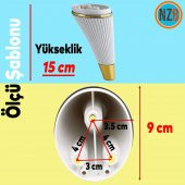Mobilya Kanepe Sehpa TV Ünitesi Koltuk Ayağı 15 cm Krem Gold Baza Ayak - 5