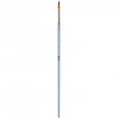 Brons Uzun Saplı Sentetik Kıl Yuvarlak Uçlu Fırça No:7 - 1