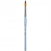 Brons 123 Serisi Üçgen Tutaçlı Sentetik Kıl Yuvarlak Uçlu Fırça No:12 - 1