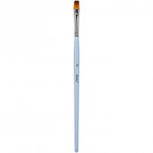 Brons Kısa Saplı Sentetik Kıl Düz Fırça No:6 - 1