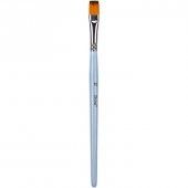 Brons Kısa Saplı Sentetik Kıl Düz Fırça No:10 - 1