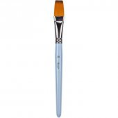 Brons Kısa Saplı Sentetik Kıl Düz Fırça No:24 - 1