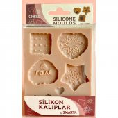 Smarta Silikon Kalıplar Kurabiyeler 3018 - 1