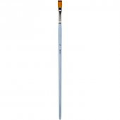 Brons Uzun Saplı Sentetik Kıl Düz Fırça No:12 - 1